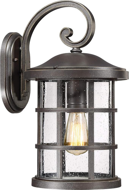Quoizel Crusade 1-Light Palladian Bronze Outdoor Wall Lantern
