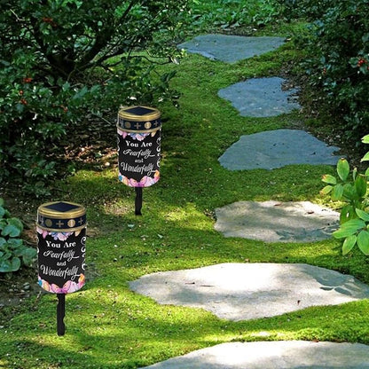 Solar Light Outdoor LED Solar Garden Light Night Light Book Light Guardian Cross Light Yard Garden Patio Christmas Decor(You are Fearfully)