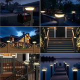 T-SUN 4X4 Post Solar Lights, Outdoor Waterproof Solar Post Cap Lights for 4X4 Wooden Posts, Deck, Fence, Garden | Lumora