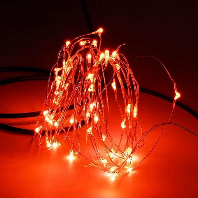 Karlling USB Plug in LED Fairy Lights,2 Packs of 50 LED Bulbs 16 Ft Silver Wire - Outdoor Security Flood Light | Lumora
