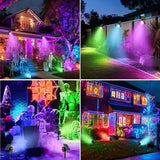 nipify 4 Pack Solar Spot Lights Outdoor Waterproof, Solar Spotlight Light for Outside Yard Landscape Lighting | Lumora
