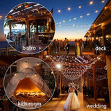50FT Outdoor String Lights,G40 LED Globe Patio Lights UL Listed Waterproof Hanging for Backyard Porch Bistro Party | Lumora