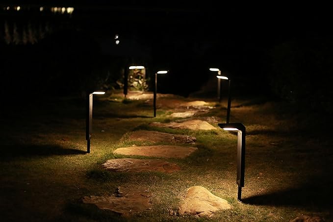 Solar Spot Lights Outdoor, Waterproof IP65, 30 LED, 2 Lighting Modes, Suitable for Outside Garden, Landscape,Pathway,Yard, Deck, Lawn, Patio, Fence- 2 Pack (Warm Light)
