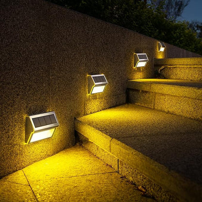 Generic Solar LED Lighting for Outdoor Stair Step Fence Wall Courtyard Lawn Path Cordless lamp