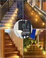 HIBOITEC Low Voltage Deck Lights Recessed Kit with Transformer Dimmable Timer and Photocell Sensor Outdoor LED Deck | Lumora