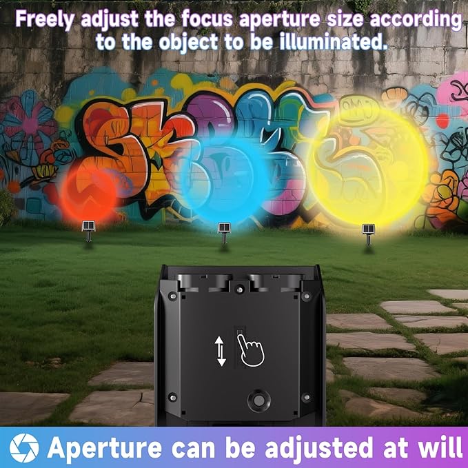 Color Changing Solar Spot Lights Outdoor with PC Light Guide Column, 8 Lighting Modes Christmas Outdoor Spotlight | Lumora