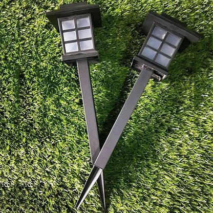 Homoyoyo 5pcs Solar Led Ground Lamp Outdoor Solar Lights for Pathway Garden Walkway Driveway Warm Light