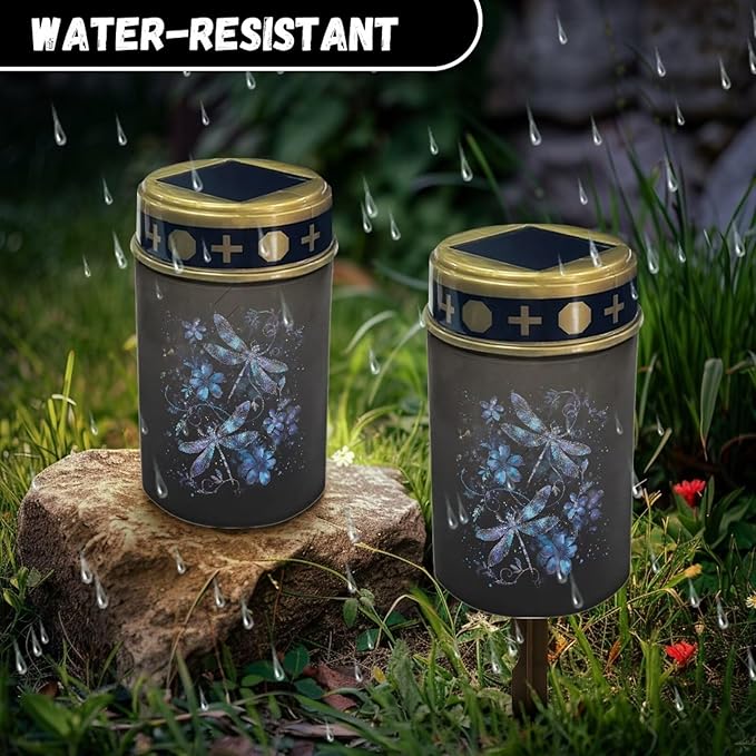 Dragonfly Solar Garden Lights Outdoor Waterproof Decorative Solar Lights Outdoor Solar Lights for Garden Yard Patio Lawn Outdoor Decor, Gifts for Dad,Mother,Grandma