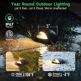 In Ground Well Lights 2700K - 12V Wired One Directional Inground Fixture, 5 Colors Ground Landscape Lighting, LED | Lumora