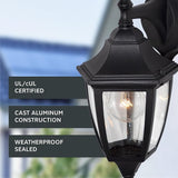 Designers Fountain Waterbury Outdoor Light Fixture, 14.25 Inch Exterior Wall Lantern Sconce for Front Door, Patio | Lumora