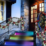 GEEKHOM Solar Stair Waterproof Motion Lights: 2 Lighting Modes Warm White & RGB for Garden Porch Pathway Pool | Lumora