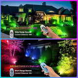 12W RGBW Low Voltage Landscape Lights,Color Changing Outdoor Landscape Spotlights,12V/24V Garden Tree Uplights for | Lumora