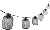 SAFAVIEH Lighting Collection Jepsen Black 10-Foot LED Outdoor String Lights | Lumora