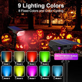 Upgraded Solar Spot Lights Outdoor, Waterproof IP65 RGB Color Changing Solar Outdoor Lights, Multicolor Solar | Lumora