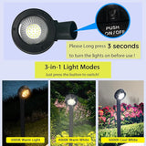 Solar Pathway Lights Outdoor, Brightest 300 lm 32 led Solar Garden Lights, Bright & Warm White LED Options | Lumora