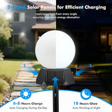 BlcTec Solar Pathway Lights Outdoor, Cool White Path Lights with 3-Sided Solar Panels, 18H Runtime, IP65 | Lumora