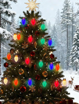 16Ft Jumbo LED Multicolor Valentine's Day String Lights Outdoor with 10 T13 LED Bulb, Multicolor Hanging String | Lumora