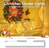 100FT 2000 LED Cluster Christmas Lights, Christmas Tree Lights Outdoor Indoor with 8 Modes & Timer & Remote | Lumora