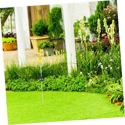 Totority Solar Narcissus Flower Led Lights Outdoor Solar Garden Path Lights Energy-Saving for Landscape