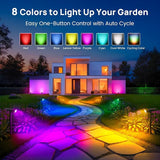 Consciot Solar Spot Lights Outdoor, Adjustable 170° Solar Outdoor Light, 7 Multicolored Garden Light Waterproof | Lumora