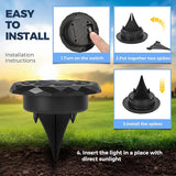 SOLPEX Mini Solar Ground Lights, 10 Pack Solar Lights Outdoor Waterproof, Landscape Lighting for Garden Pathway | Lumora