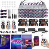 120Ft SMD5050 RGB storefront led lights with Smart Control, 240 LEDs Super Bright Waterproof - Outdoor String Light | Lumora