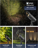 Outdoor Landscape Lighting, Low Voltage LED Adjustable Beam Spotlight(2700K), IP65 Waterproof, with Quick | Lumora