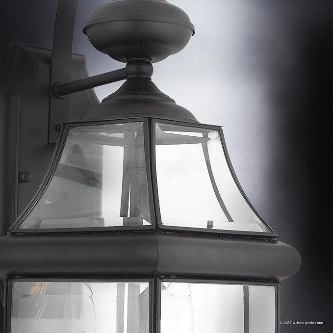 Urban Ambiance Luxury Colonial Outdoor Wall Light, Large Size: 20" H x 10.5" W, with Tudor Style Elements | Lumora