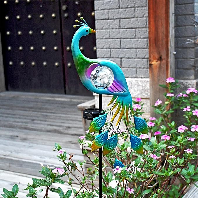 Garden Decor Solar Lights Peacock Lawn Light, for Yard Outdoor Decorations Ground Inserted Outdoor Waterproof | Lumora