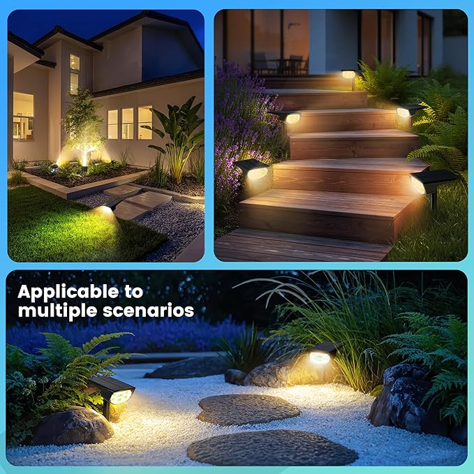 Solar Spot Lights Outdoor IP68 Waterproof, Ultra-Bright Performance，Simple Modes for Easier Operation, Auto | Lumora