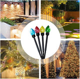 Solar Christmas Lights,Solar Christmas Decor | Outdoor Pathway Garden Lights - for Lawn Patio Front Door Porch | Lumora