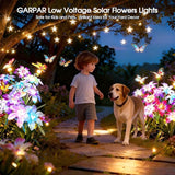 Garpar Solar Lily Lights with Swaying Butterflies, Upgraded Garden Solar Lights Outdoor Decorative, Waterproof | Lumora