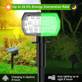 LANSOW Solar Spot Lights Outdoor Color Changing, [7 Modes/8 Pack] Christmas Landscape Spotlights, Solar Lights | Lumora