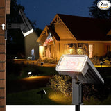 Large Panel Solar Spot Lights Outdoor (Warm White, 2 Pack) | Lumora