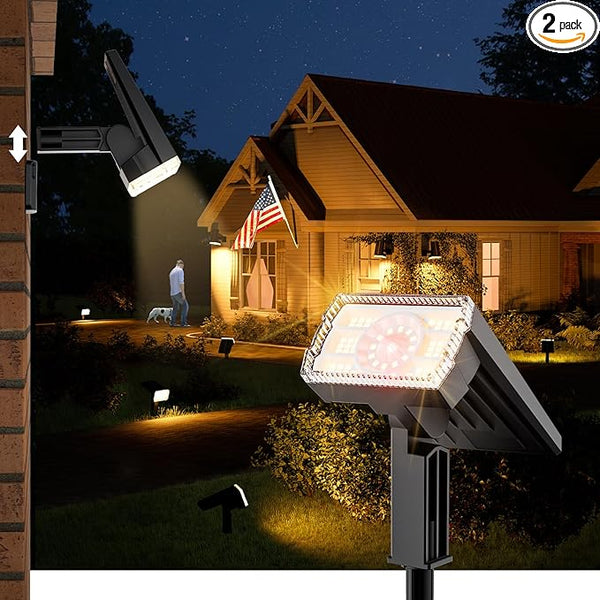 Bright Solar Spot Lights Outdoor (Warm White, 4 Pack) | Lumora