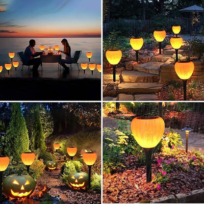 Solar Pathway Lights Outdoor Waterproof Halloween,1 Packs,Solar Powered Garden Decorations,LED Landscape Path Lights for Patio, Lawn,Yard,Walkway