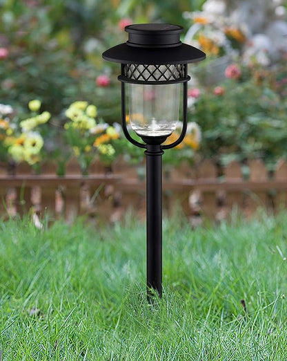 Classy Caps GL1101 High-Performance Solar Landscape Light, Black - 2 Pack – Outdoor LED Pathway Lighting for Yard, Garden, and Patio