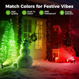 L LOHAS LED Green Spotlight Outdoor, Tree Spot Lights for Yard, Auto On/Off 5W 120V Landscape Lighting for House | Lumora