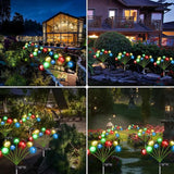 4PK 32LED Solar Garden Lights Outdoor, Mushroom Solar Lights Outdoor, IP65 Waterproof Firefly Light Outside Decor | Lumora