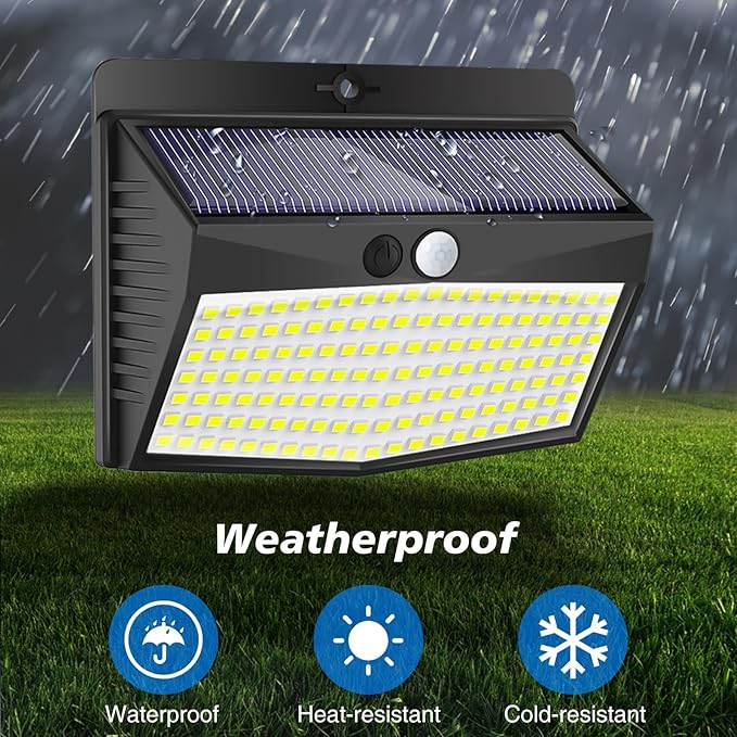 Solar Motion Sensor Outdoor Lights [138 LED/10 Packs] Solar Security Light Outdoor with 3 Lighting Modes Solar | Lumora