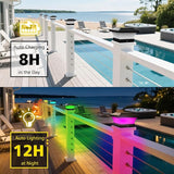 T-SUN 4X4 Post Solar Lights, Outdoor Waterproof RGB Color Changing Light for 4X4 5X5 6X6 Wood/Vinyl/Fence Posts | Lumora