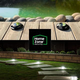 Home Zone Security 4 Packs Solar Deck Light Outdoor 40 Lumens Total Waterproof Weather Resistant, Auto On Sensor | Lumora