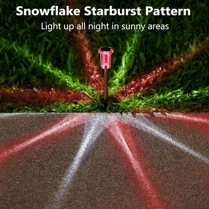 Valentine's Day Solar Lights Outdoor Decorations 10 Pack Candy Color LED Stainless Steel Stake for Pathway Yard | Lumora