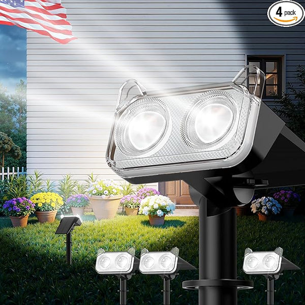 WdtPro Solar Spot Lights Outdoor for Tree, Sign, Mailbox, Solar Lights Outdoor Waterproof, Bright Landscape | Lumora