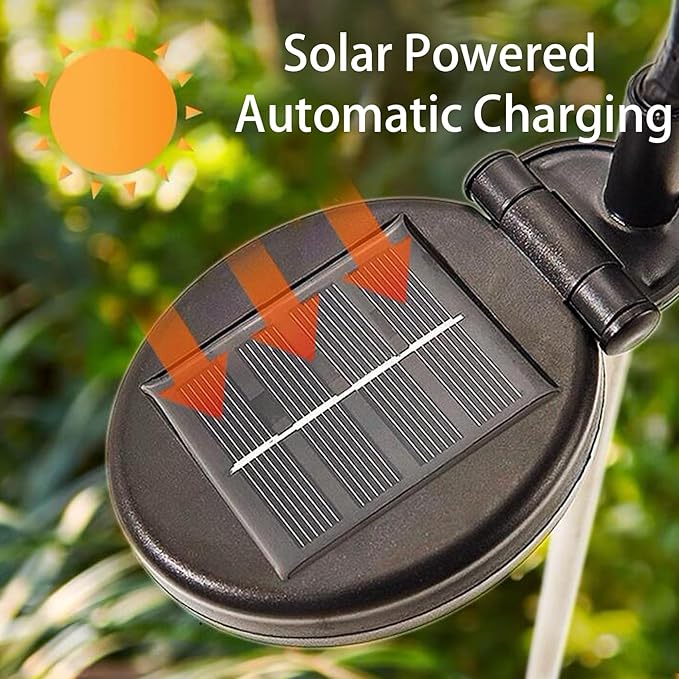 Outdoor Solar Powered Swaying Lights Landscape Lighting Waterproof Garden Firefly LED Lights Sway Swing by Wind Outside Patio Yard Backyard Lawn Flowerbed Christmas Decorations Gifts 4 Pack