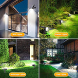 Fabrito 72 LEDs Solar Spot Lights Outdoor Waterproof, 3 Modes Landscape Spotlights, Dusk to Dawn Solar Powered | Lumora
