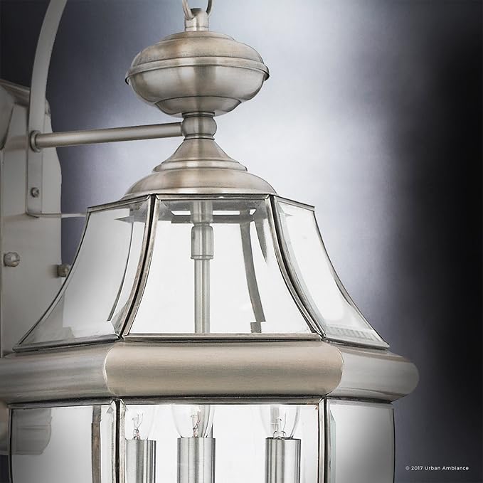 Urban Ambiance Luxury Colonial Outdoor Wall Light, Large Size: 22.5" H x 12.25" W, with Tudor Style Elements | Lumora