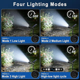 WELALO Solar Spot Lights Outdoor Waterproof IP65, 6 Pack 4 Lighting Modes Solar Powered Landscape Spotlights with | Lumora