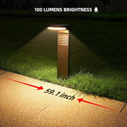 Solar Pathway Lights 12 Pack with Warm White and Cool White Mode, Modern Solar Path Lights Outdoor Waterproof, Perfect Solar Lights for Backyard, Lawn, Driveway, Walkway, Garden Decorative.