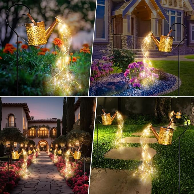 Solar Garden Light, Solar Watering Can Lights for Outside, Decorative Yard Light with - Outdoor Lighting Accessory | Lumora